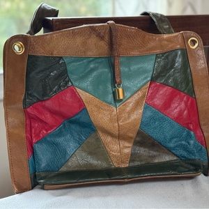 Vintage Leather Boho Shoulder Bag